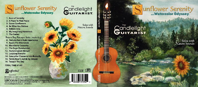 Candlelight Guitarist� Sunflower Serenity ...Watercolor Odyssey CD